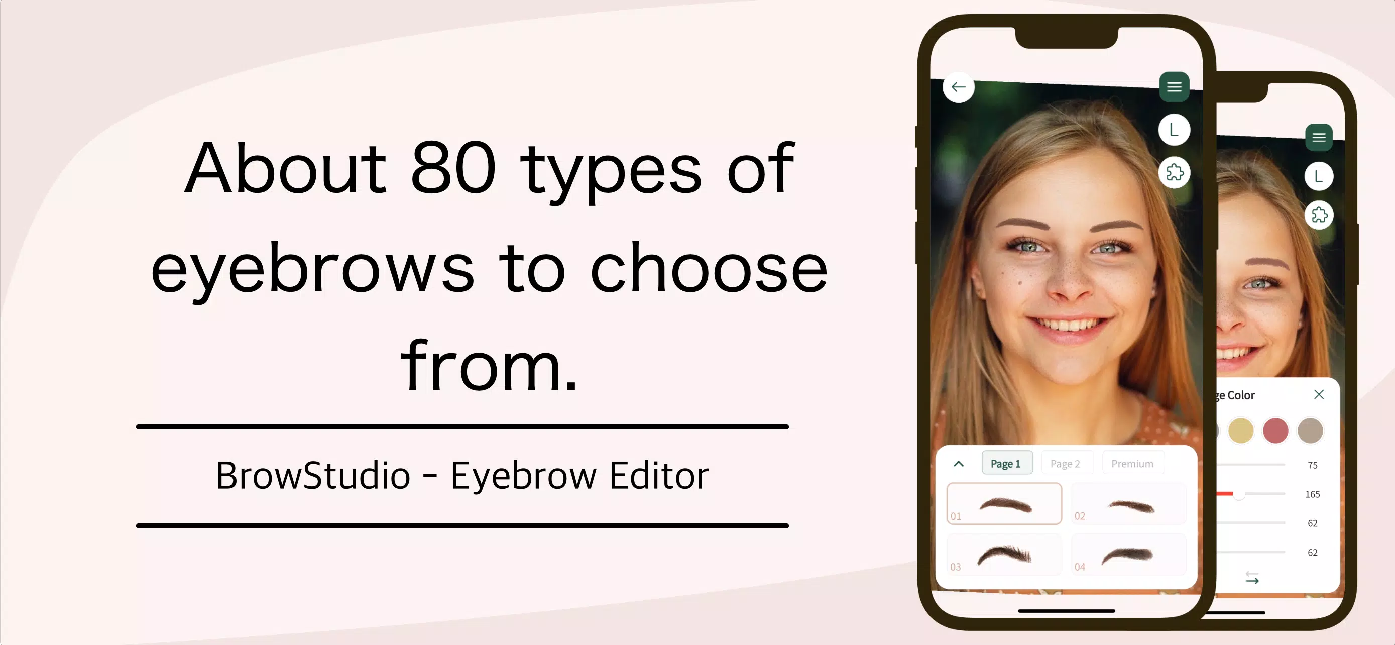 Find ideal eyebrows：BrowStudio स्क्रीनशॉट 0