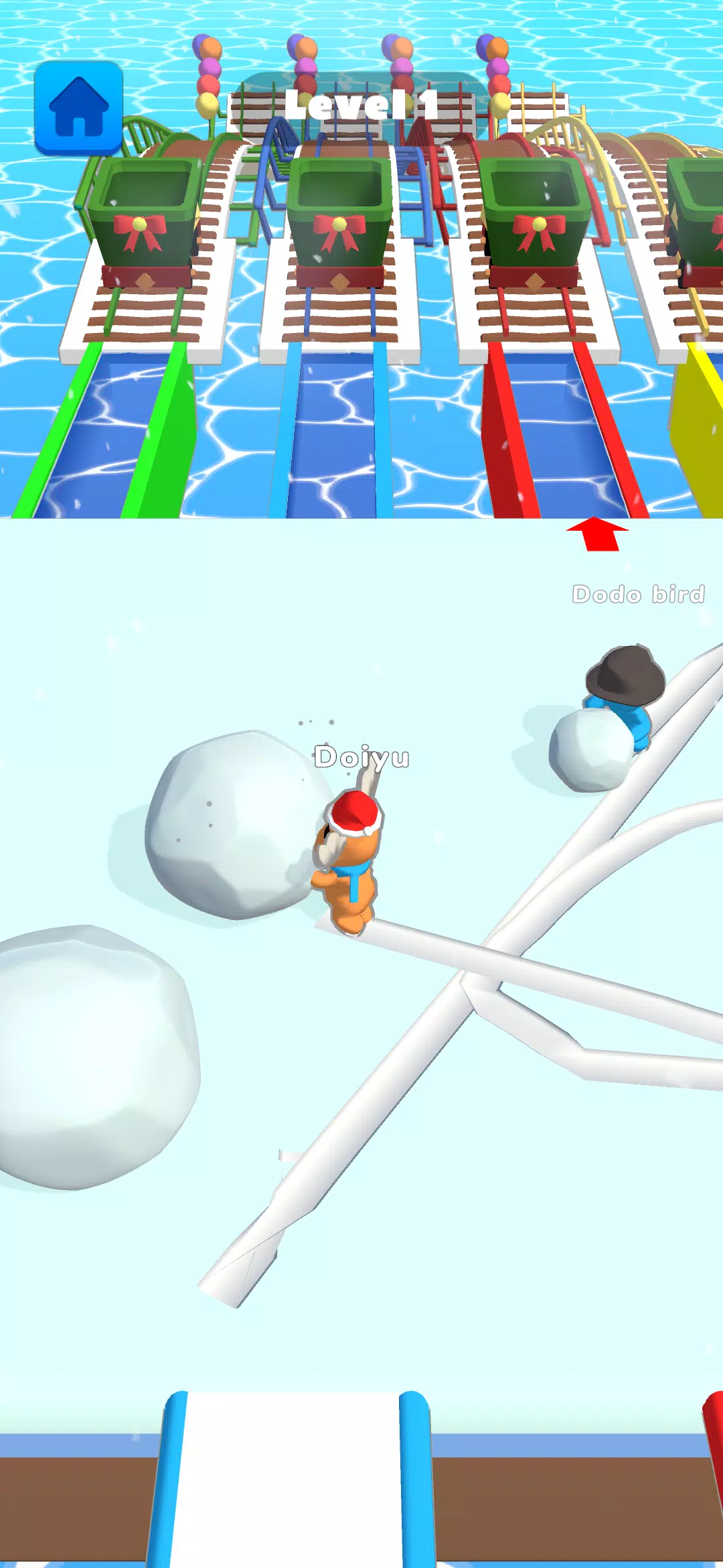 Ice Runner Battle: Snow Race Captura de pantalla 1