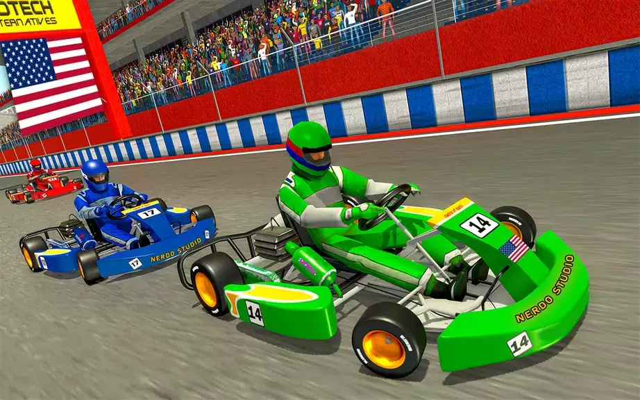 Go Kart Racing Games 3D Stunt স্ক্রিনশট 0