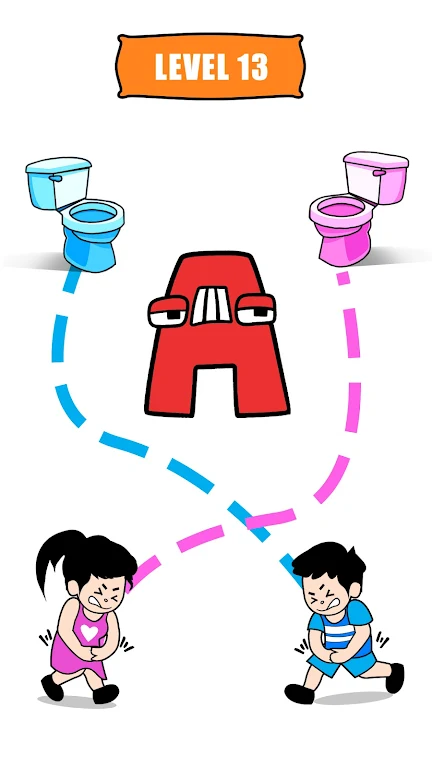 Path To Toilet - Draw The Line Tangkapan skrin 1