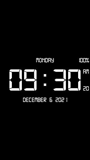 Digital Clock Live Wallpaper-7 स्क्रीनशॉट 2