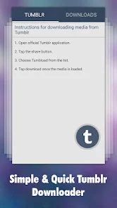 Photo & Video Explorer and Downloader for Tumblr应用截图第0张