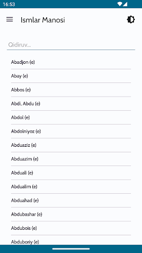 Ismlar manosi - O‘zbek Ekran Görüntüsü 1