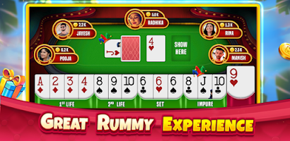 Schermata Indian Rummy Offline Card Game 0