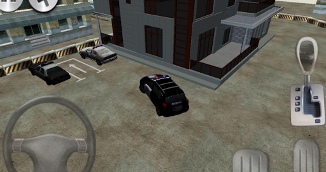 Schermata 3D police car parking 3