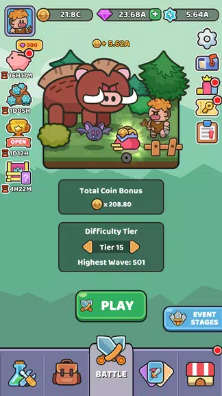 Wild Survival - Idle Defense スクリーンショット 2