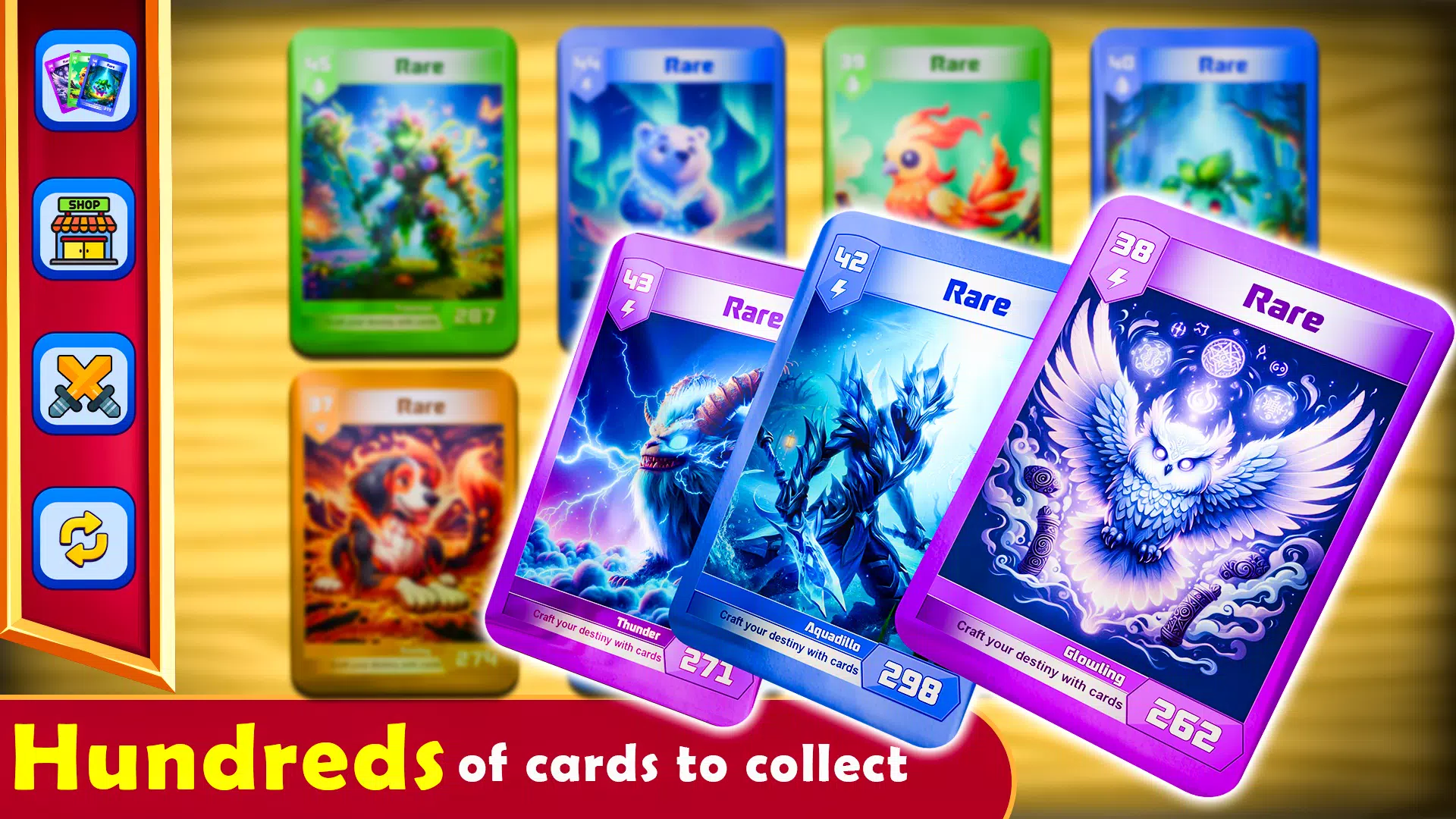 Monsters Card Collector Game Ekran Görüntüsü 2