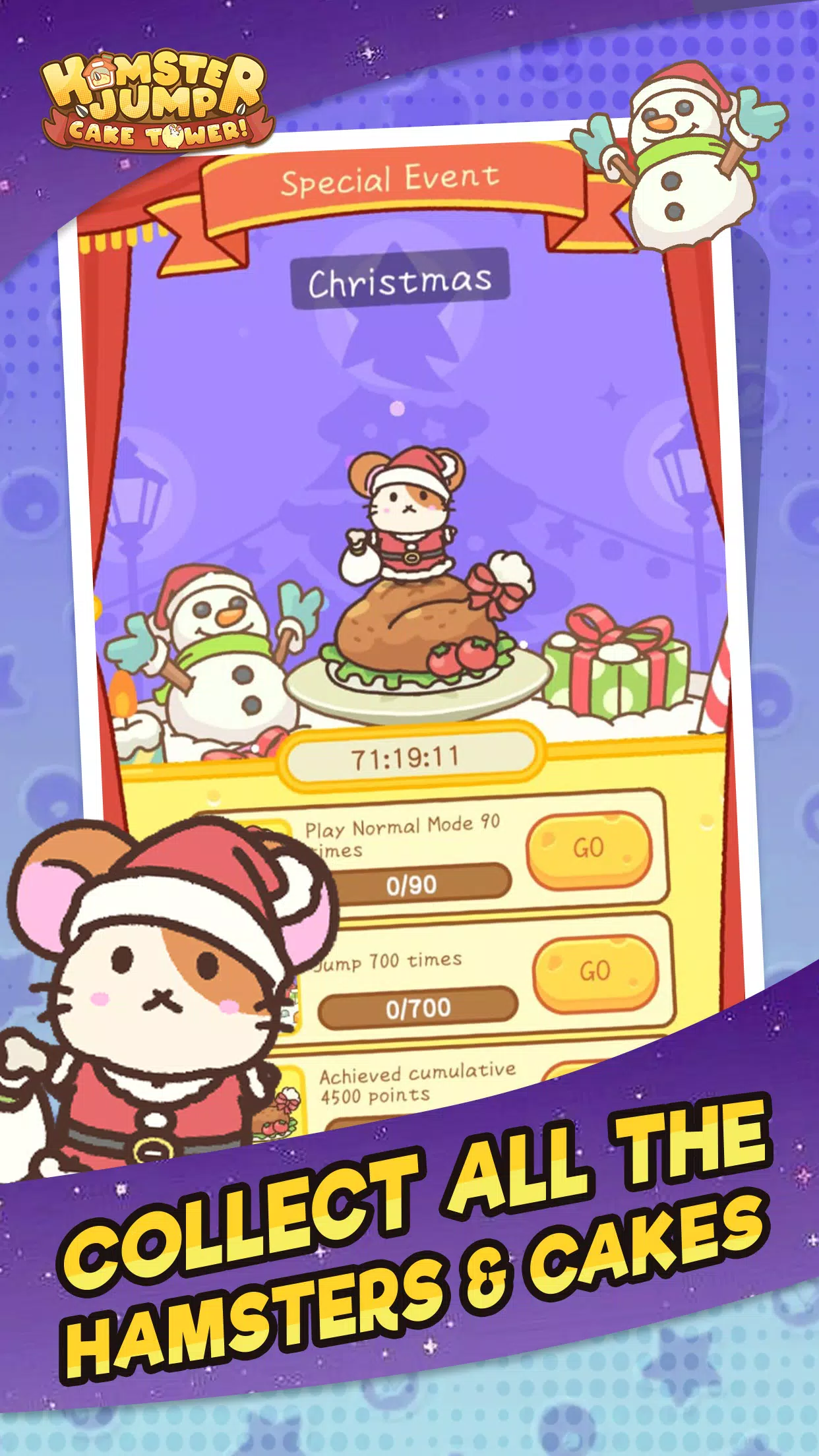 Hamster Jump: Cake Tower! ภาพหน้าจอ 0