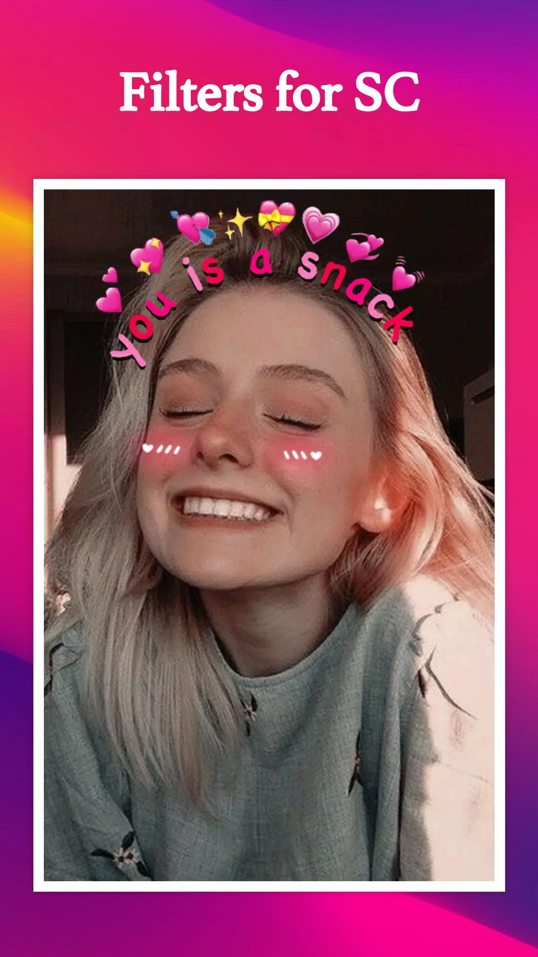 Filters for SC & Stickers Screenshot 1