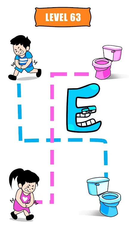 Path To Toilet - Draw The Line Tangkapan skrin 3