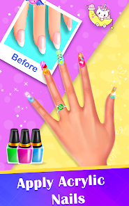 Nail polish game nail art スクリーンショット 2