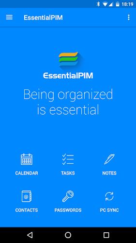 EssentialPIM - Your Organizer Tangkapan skrin 0