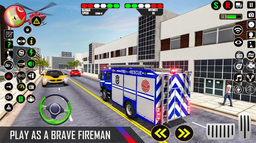 Police Ambulance Fire Truck Скриншот 3