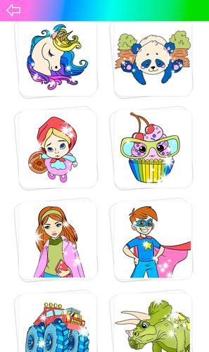Glitter Coloring Game for Kids Ảnh chụp màn hình 2