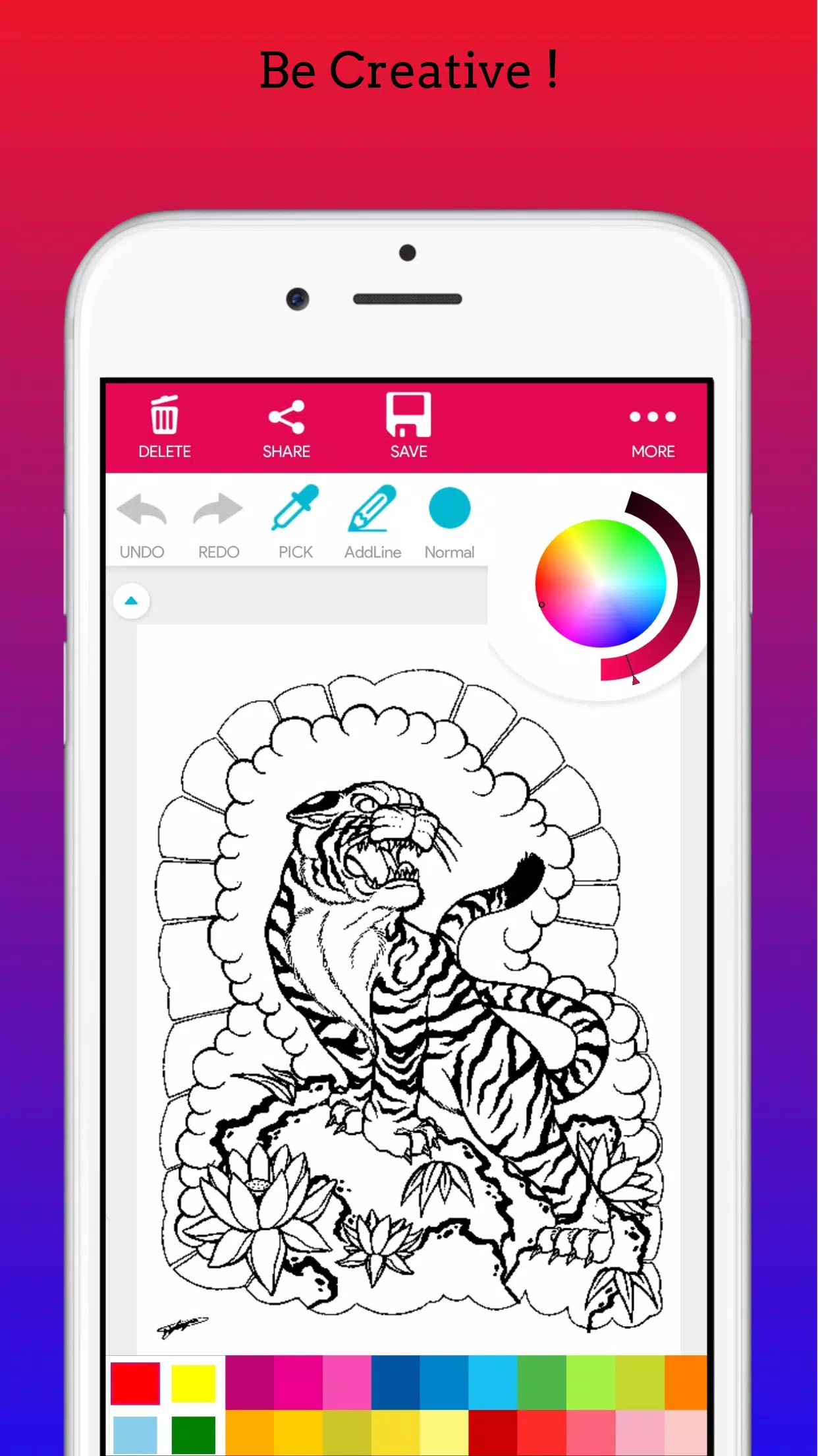 Adults Tattoo Coloring Book Ảnh chụp màn hình 0