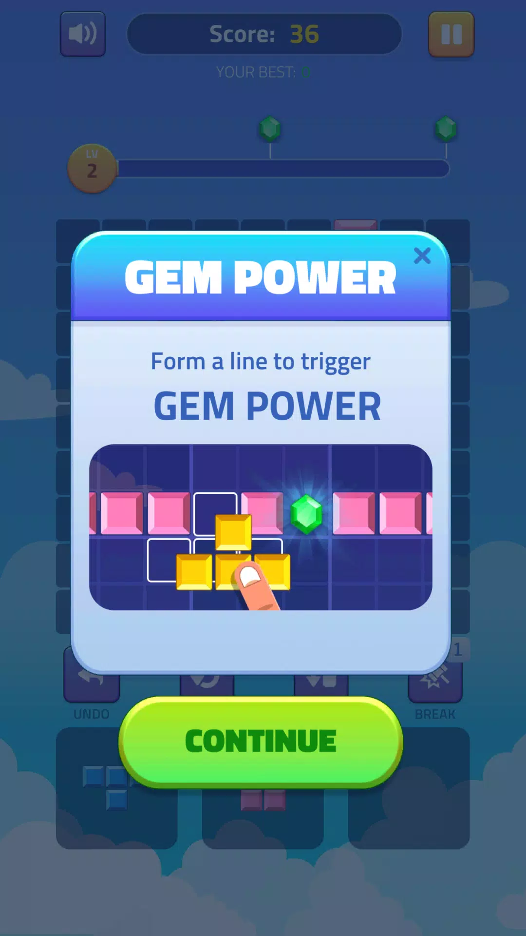 Block Puzzle - Gems Adventure Schermafbeelding 2