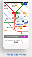 Singapore MRT Metro Map Captura de tela 3