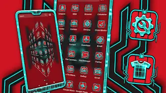 Tech Spider Launcher Theme ဖန်သားပြင်ဓာတ်ပုံ 1