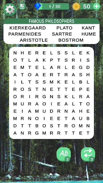 Word Search - Puzzle Game Mod ဖန်သားပြင်ဓာတ်ပုံ 1