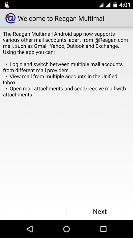 ReaganMail By Reagan.com LLC ဖန်သားပြင်ဓာတ်ပုံ 0