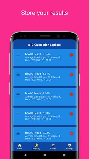 A1C Calculator - Blood Sugar T ဖန်သားပြင်ဓာတ်ပုံ 1