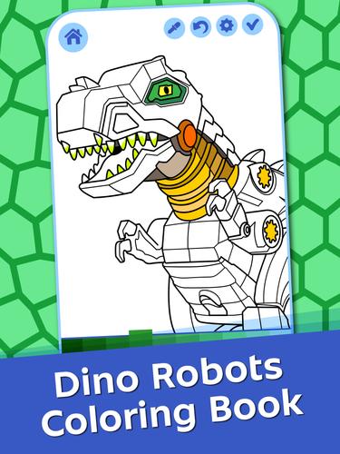Dino Roboter Färbung Screenshot 0