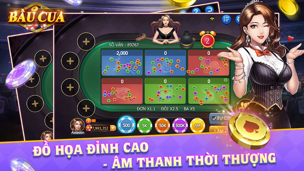 Bầu Cua - Tài Xỉu Casino Schermafbeelding 1