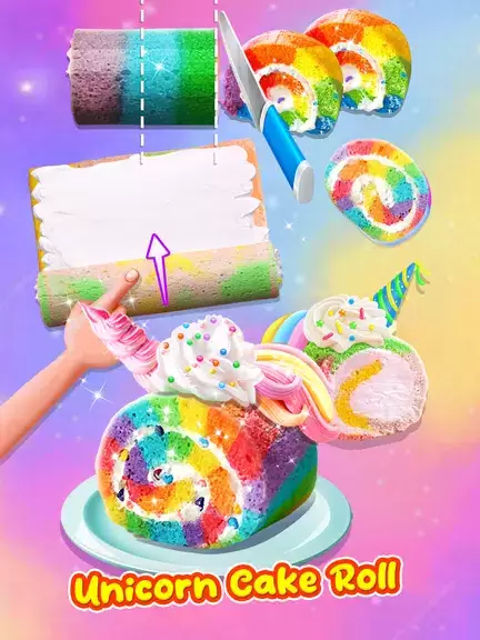 Princess Unicorn Desserts Captura de pantalla 1