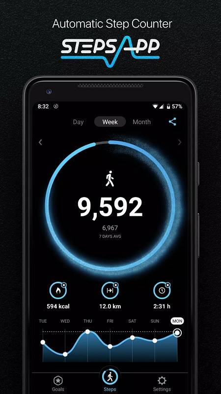 StepsApp Pedometer & Step Counter Ảnh chụp màn hình 0