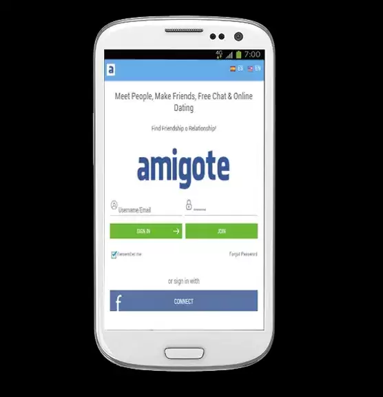 Dating App - Amigote Tangkapan skrin 0