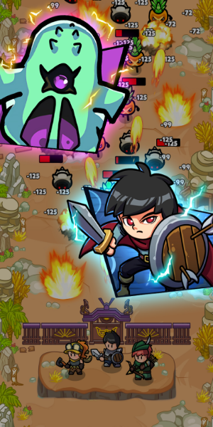 Hero Quest: Idle RPG War Game Ảnh chụp màn hình 1