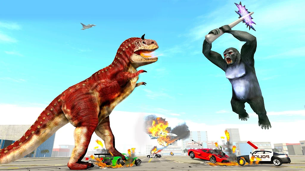 Angry Gorilla Attack City Sim 스크린샷 1