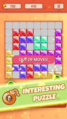 Block Puzzle Jewel Crystal Cat Скриншот 3