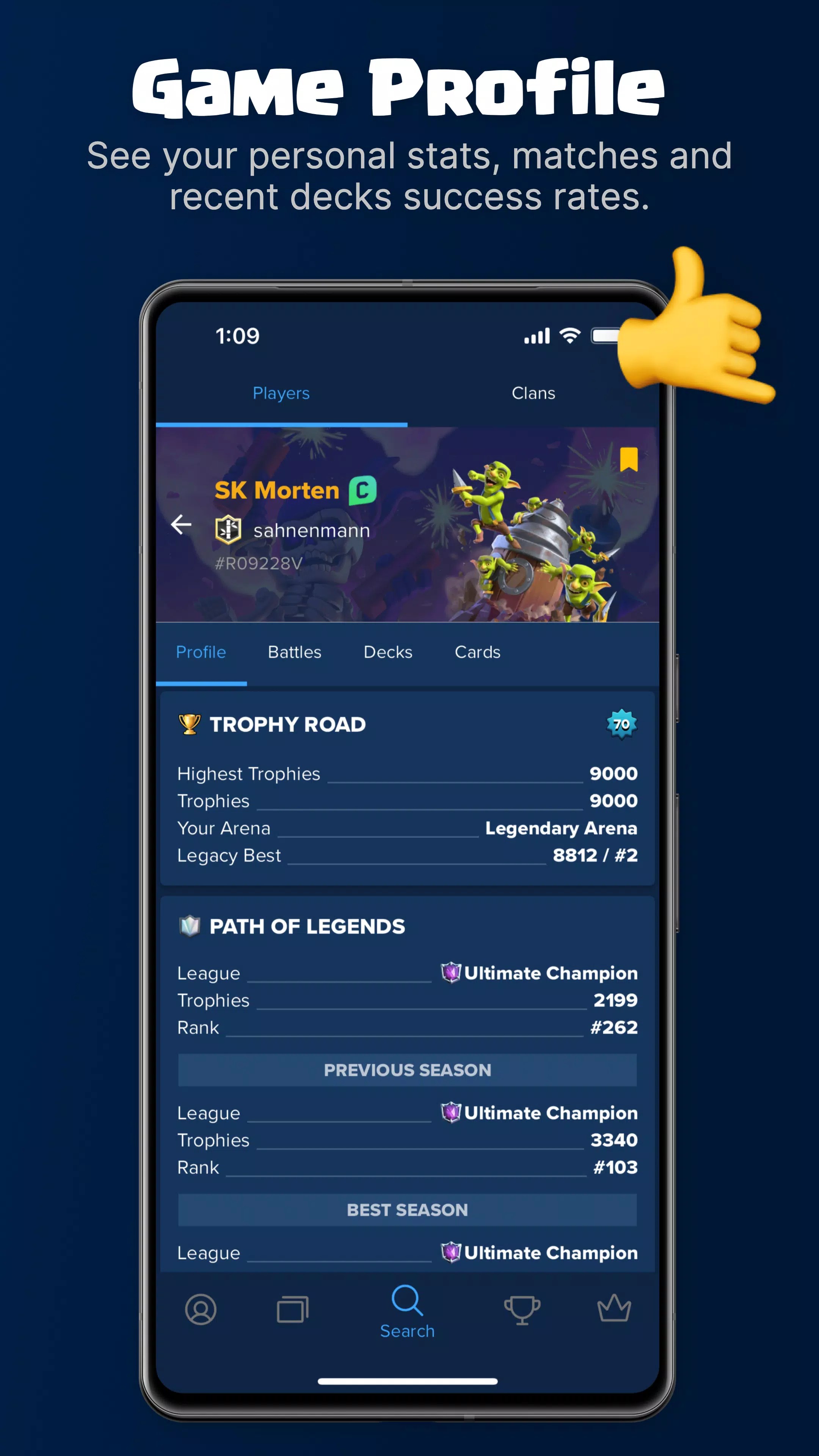 Stats Royale Tangkapan skrin 3