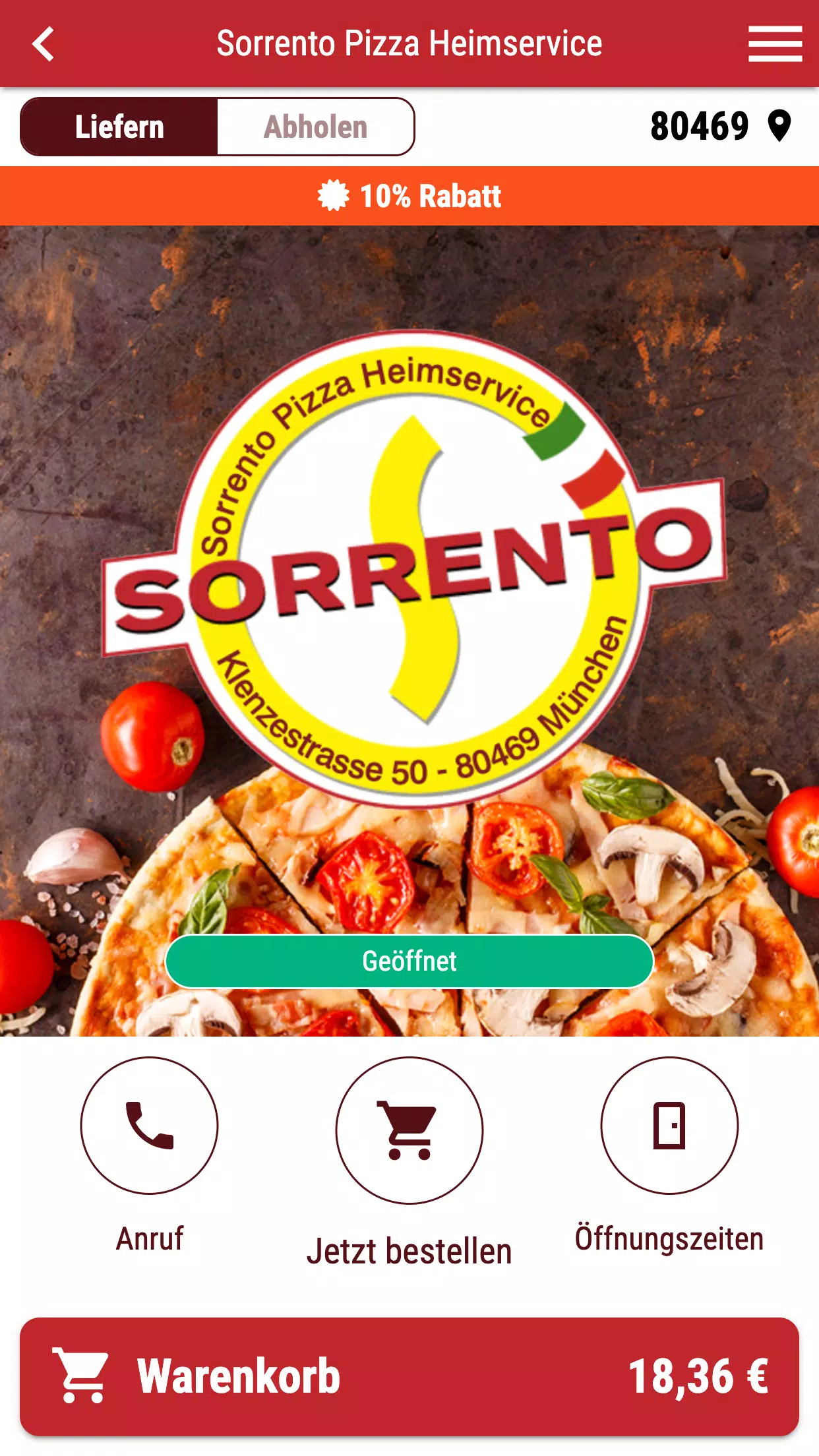 Sorrento Pizza Heimservice Captura de pantalla 0
