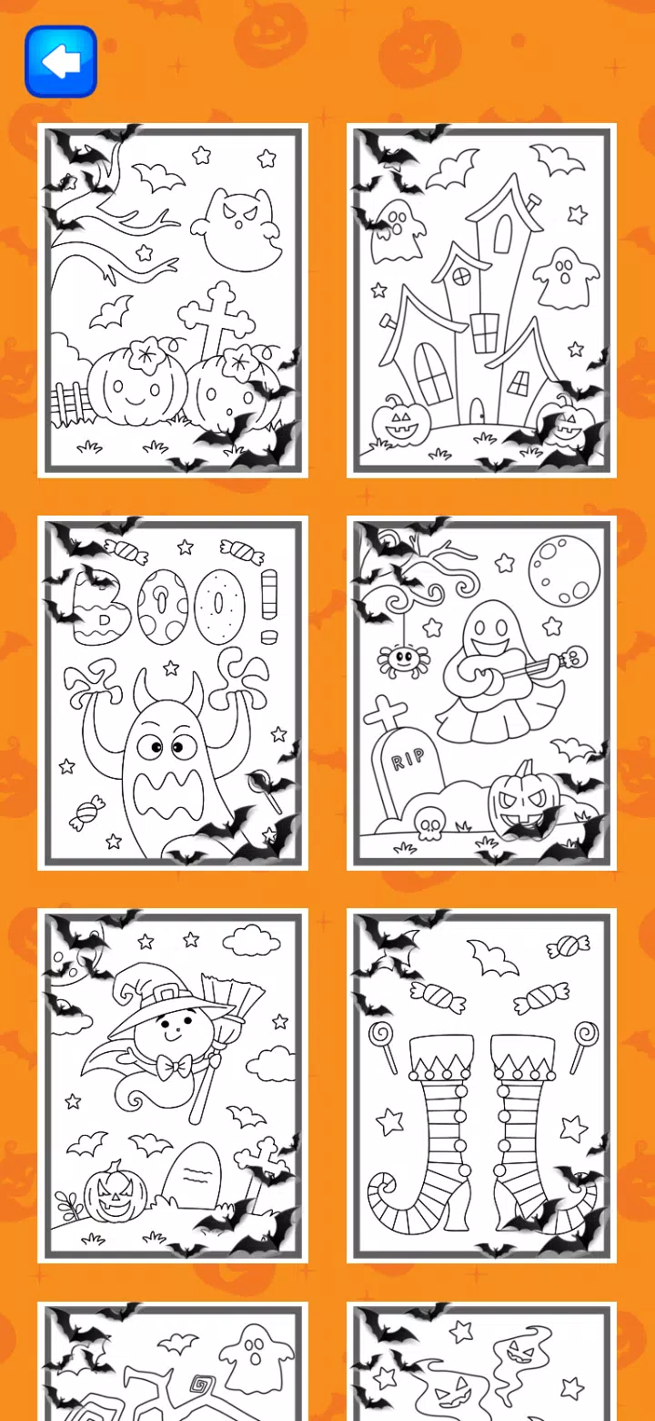 Halloween Coloring Game स्क्रीनशॉट 1