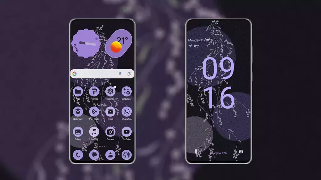 PixPurple EMUI MagicOS Theme स्क्रीनशॉट 1