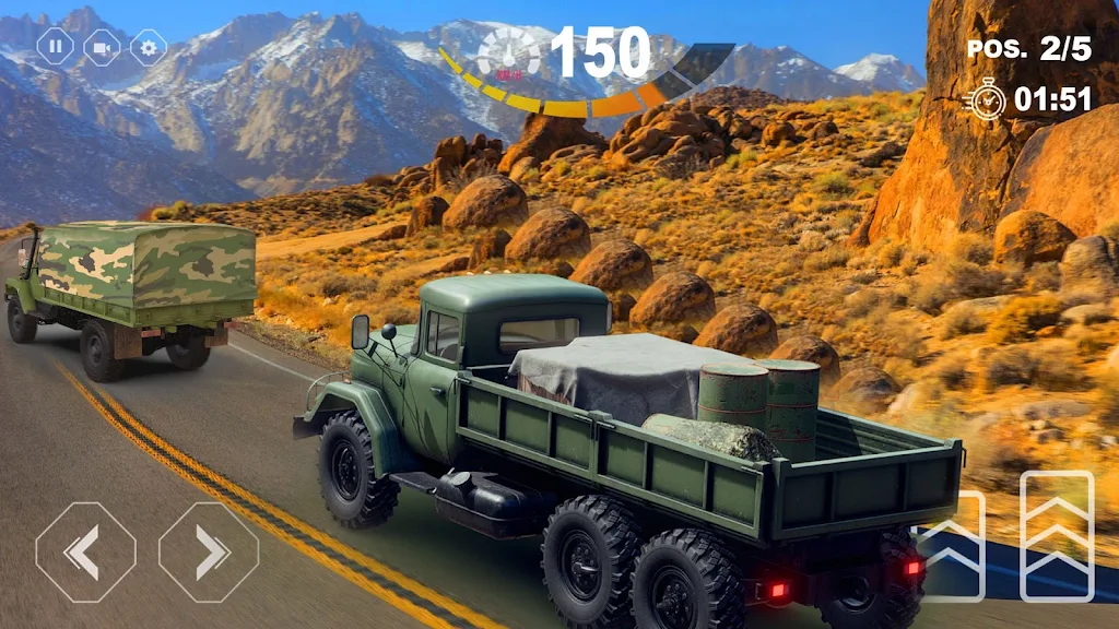 Army Truck Game - Racing Games Captura de pantalla 3