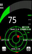 Speedometer with G-FORCE meter Captura de pantalla 0