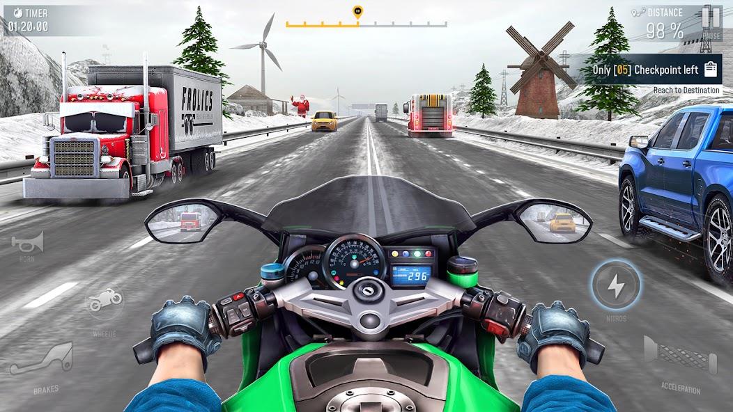 BRR: Moto Bike Racing Game 3D Mod Ekran Görüntüsü 1