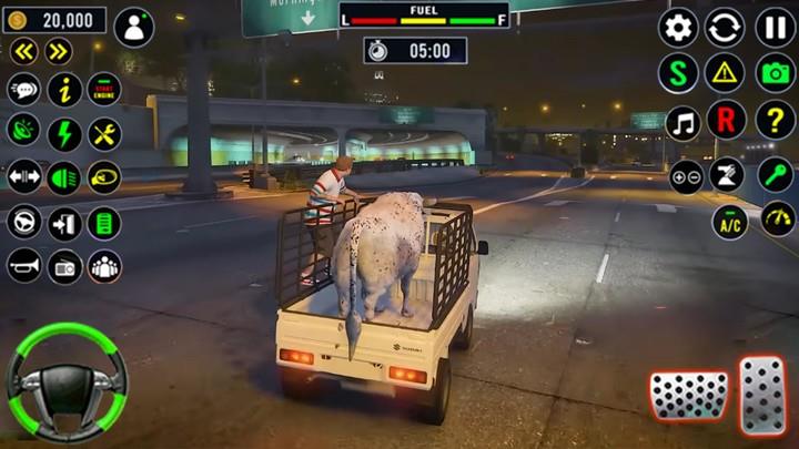 Animal Transport Truck Sim 3D स्क्रीनशॉट 1