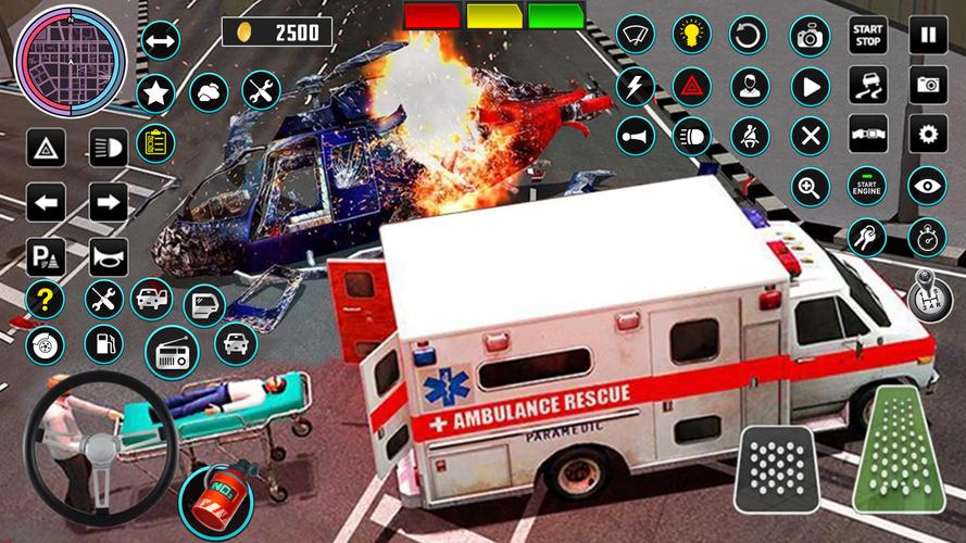 Heli Ambulance Simulator Game Скриншот 3