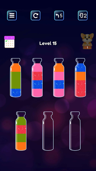 Soda Sort: Water Color Puzzle Mod 螢幕截圖 2