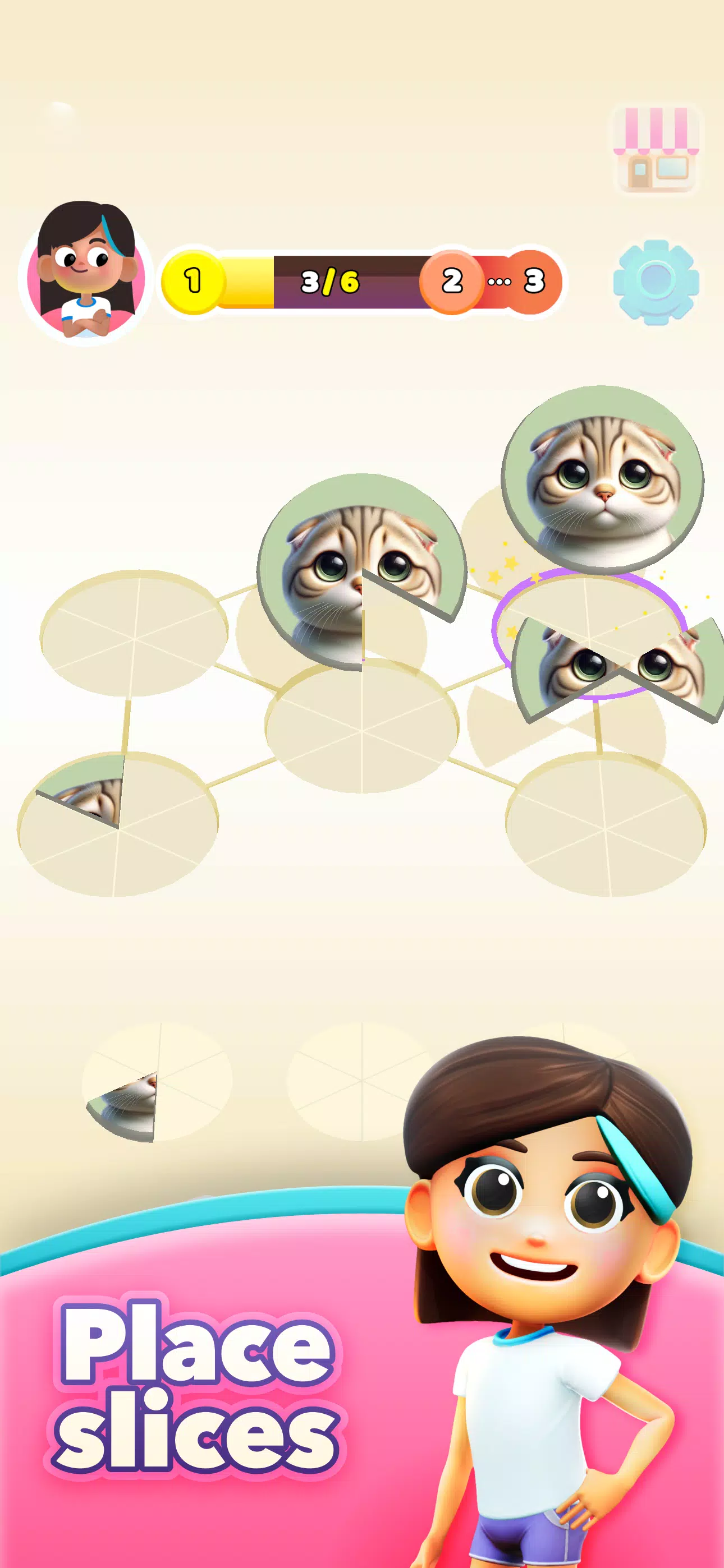 Mia’s Slices: Art Puzzle Game Скриншот 0