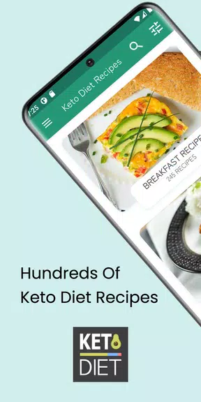 Keto Diet: Low Carb Recipes স্ক্রিনশট 0