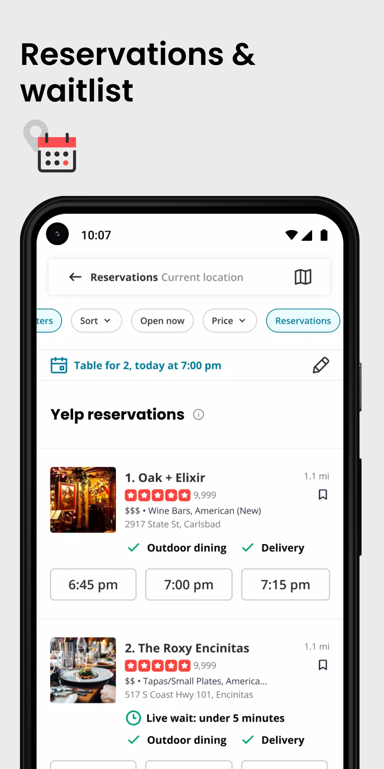 Yelp Zrzut ekranu 1