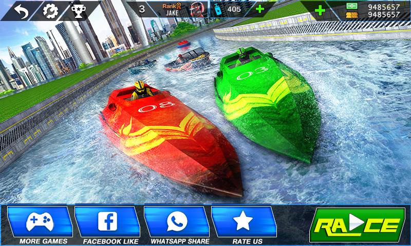 Speed Boat Crash Racing Captura de pantalla 1