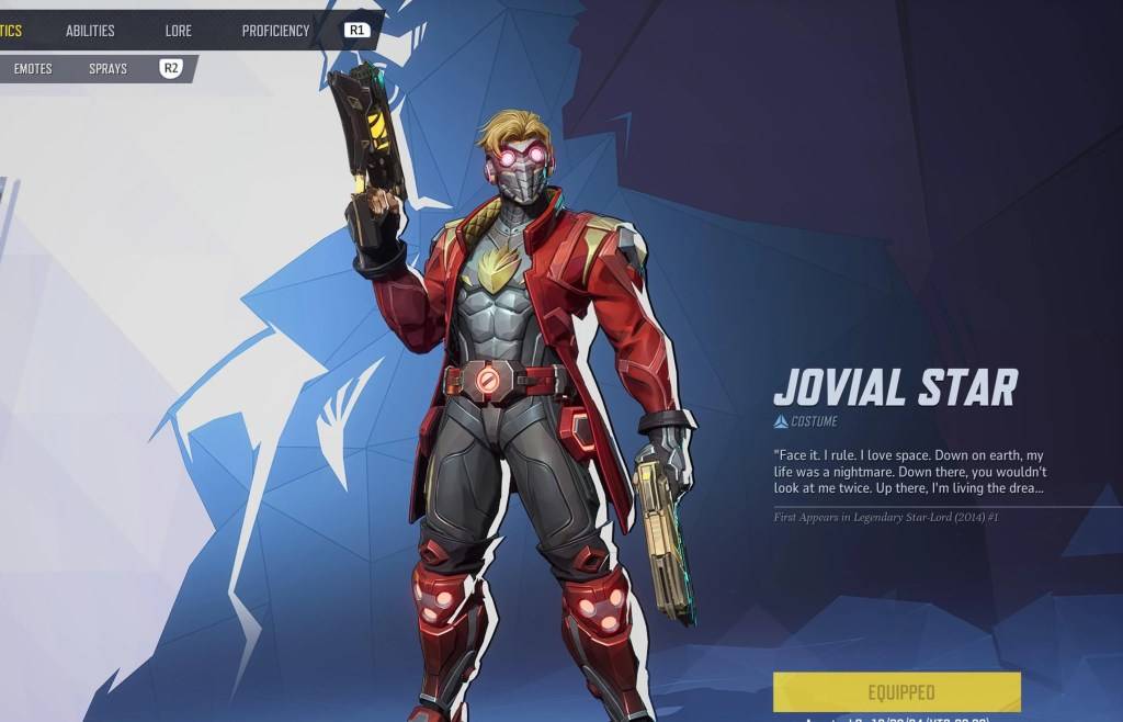 Star-Lord in his Jovial Star skin