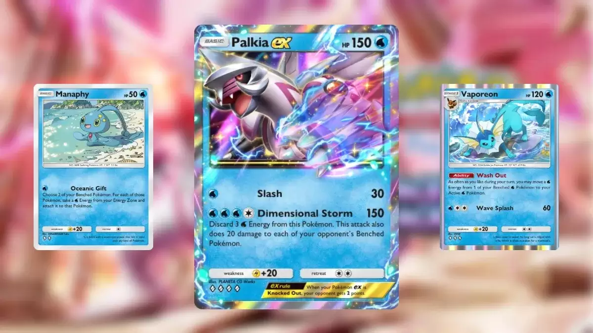 Pokemon TCG 포켓의 최고의 Palkia Ex 데크