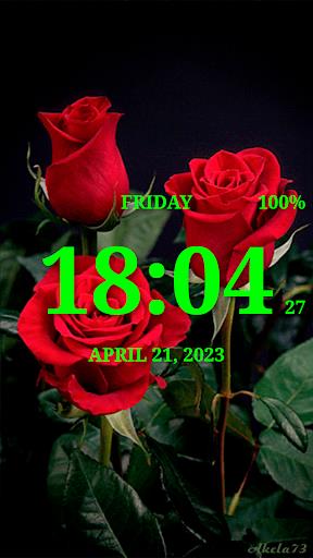 Digital Clock Live Wallpaper-7 Tangkapan skrin 0